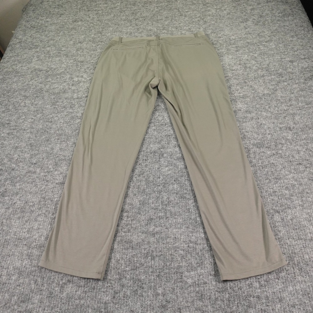 Linksoul Bandon Knit Chino Pants 36 Regular Gray 100% Cotton Soft Golf Casual - Picture 2 of 16